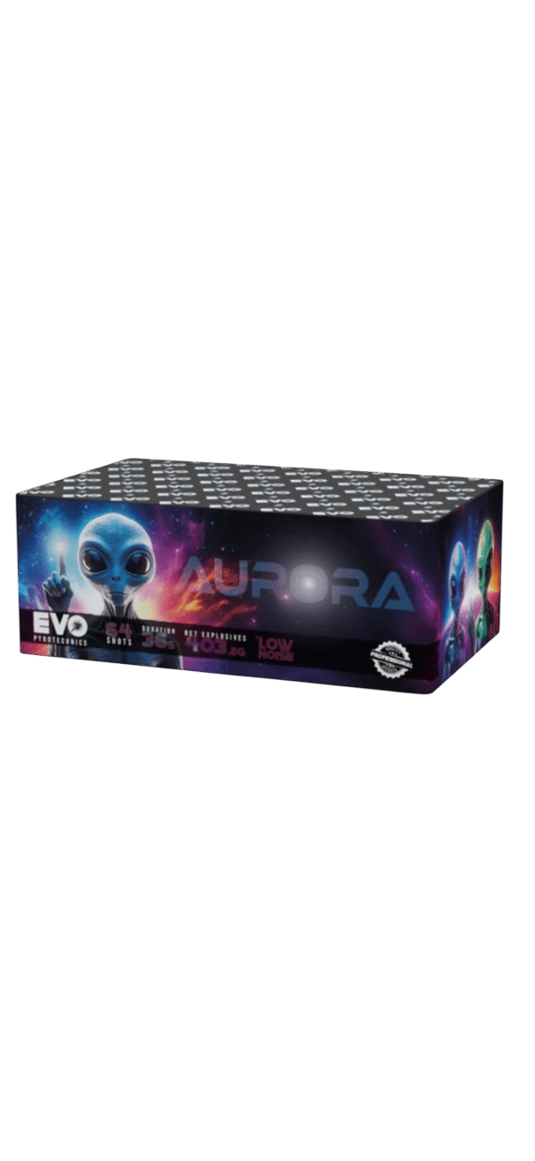 AURORA - 64 SHOTS - LOW NOISE FIREWORK
