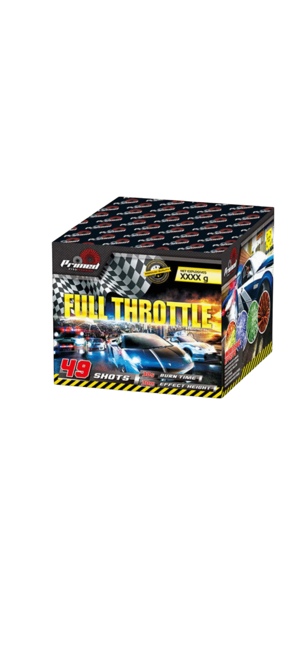 FULL THROTTLE -49 SHOTS -  PRIMED PYROTECHNICS