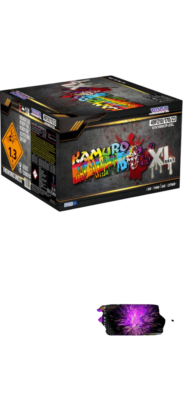 KAMURO RAINBOW XL - 100 SHOTS