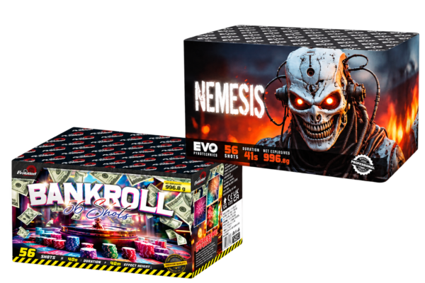 BANKROLL &  NEMESIS - 112 SHOT BUNDLE 30MM TUBES