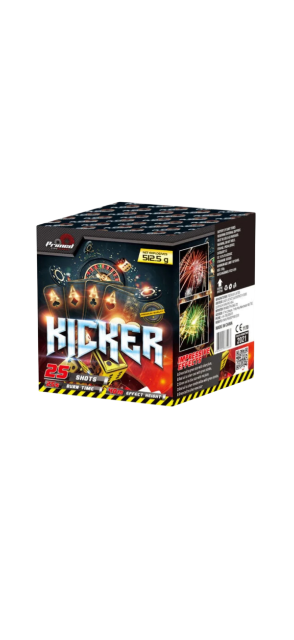 KICKER 25 SHOTS BY PRIMED PYROTECHNICS