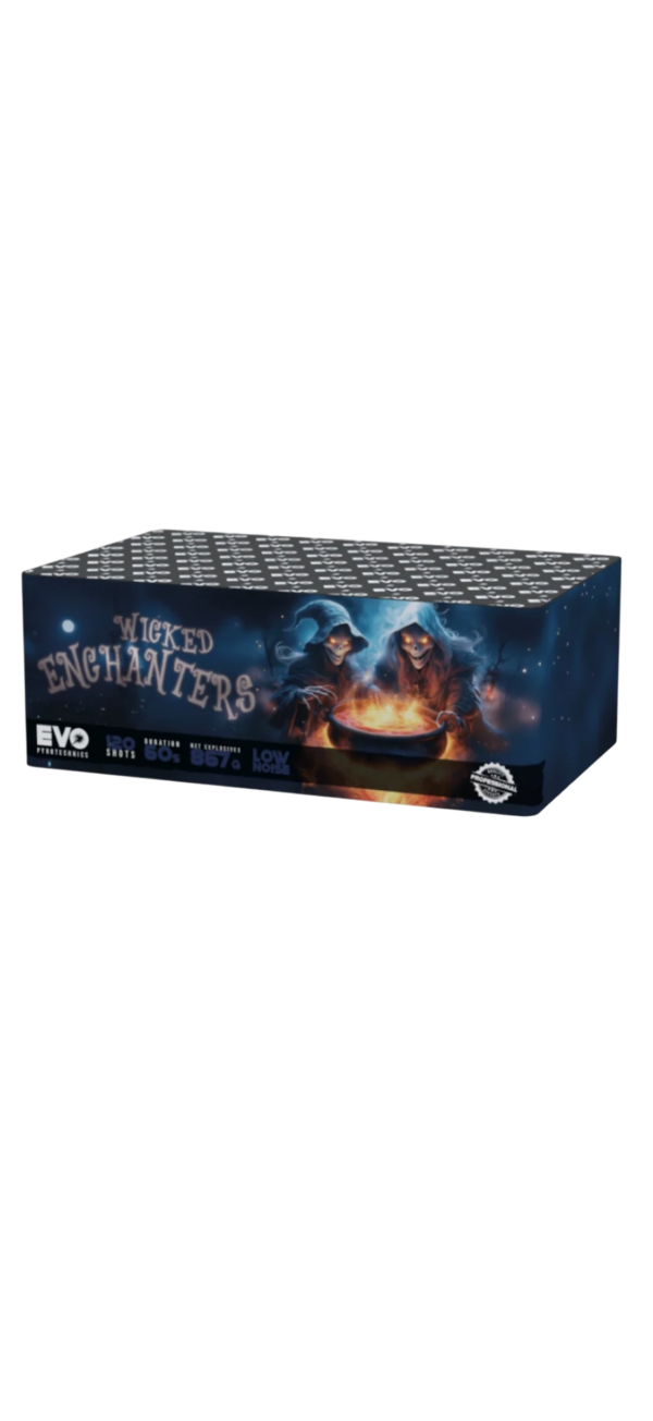 WICKED ENCHANTERS - 120 SHOTS LOW NOISE BY EVO PYROTECHNICS