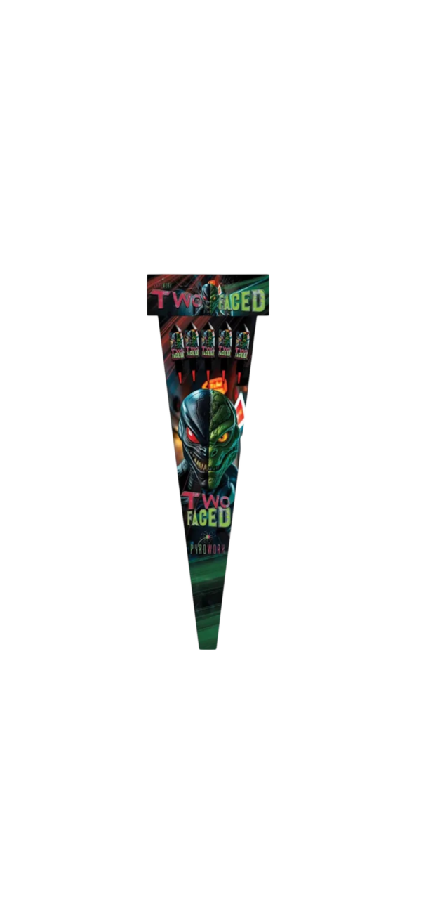 TWO FACED ROCKETS BY PYROWORX FIREWORKS - DOUBLE BURST