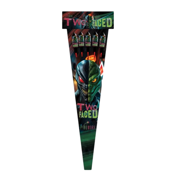 TWO FACED ROCKETS BY PYROWORX FIREWORKS - DOUBLE BURST